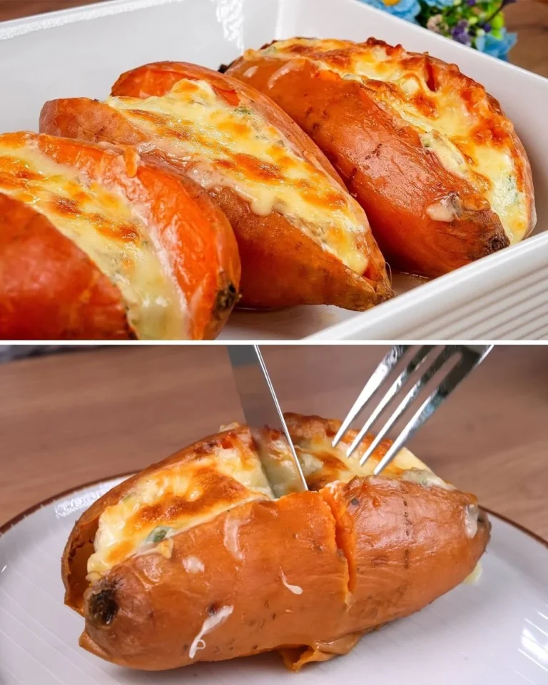 Patate dolci ripiene farcite con ingredienti gustosi e colorati
