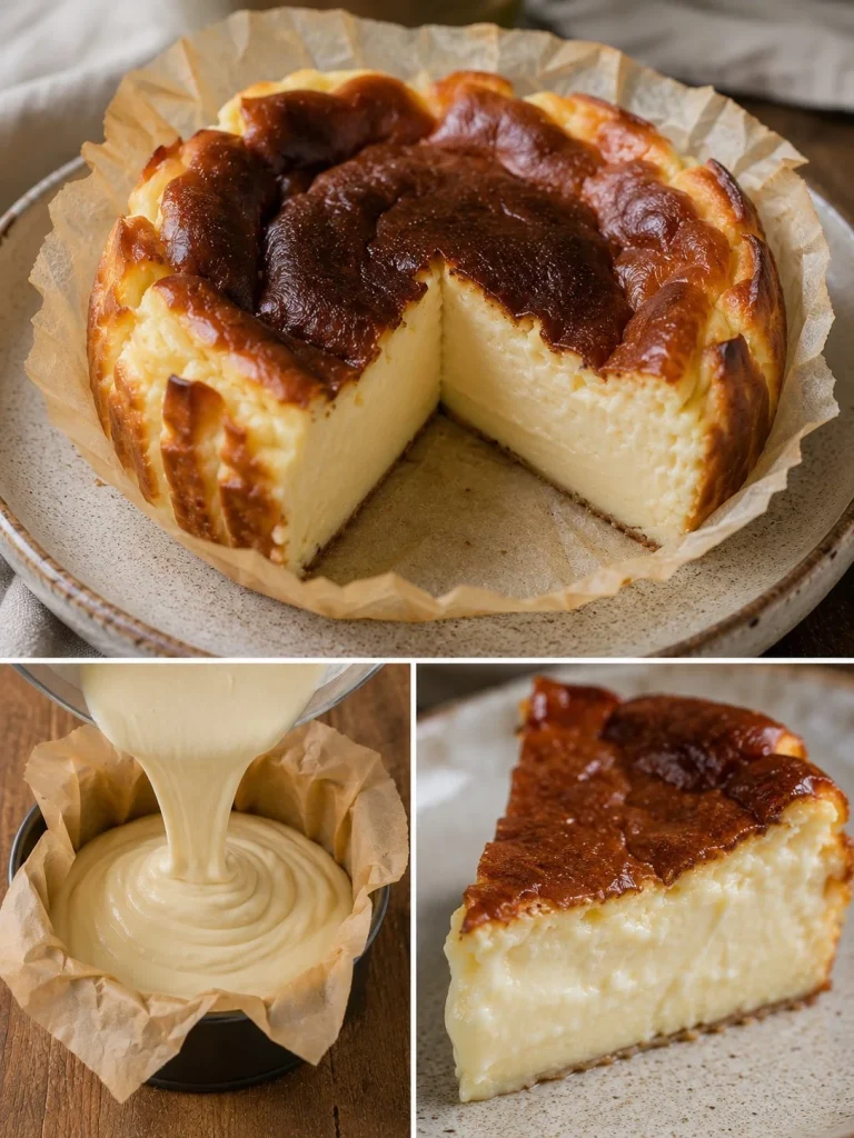 Torta cremosa al formaggio preparata in friggitrice ad aria, dolce soffice e goloso