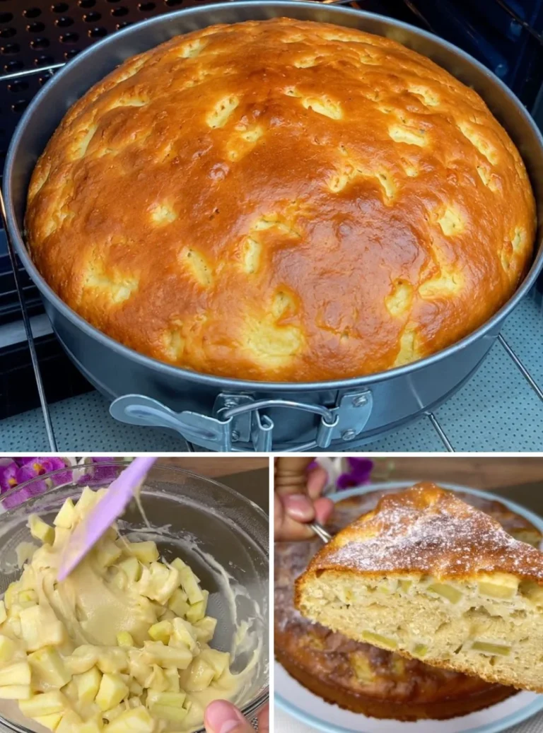 Fetta di torta di mele con cannella e zucchero a velo