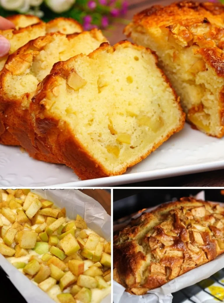 Torta di Mele Morbida e Gustosa con fette di mela sopra
