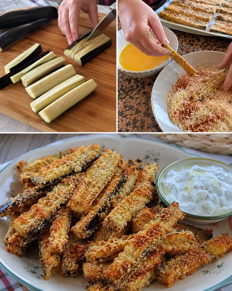 Bastoncini di melanzane al forno croccanti e gustosi