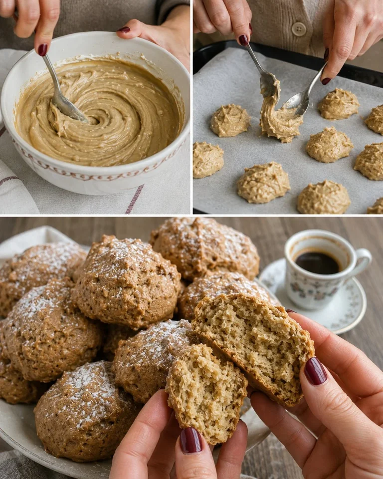 Biscotti morbidi al caffè e ricotta su un piatto