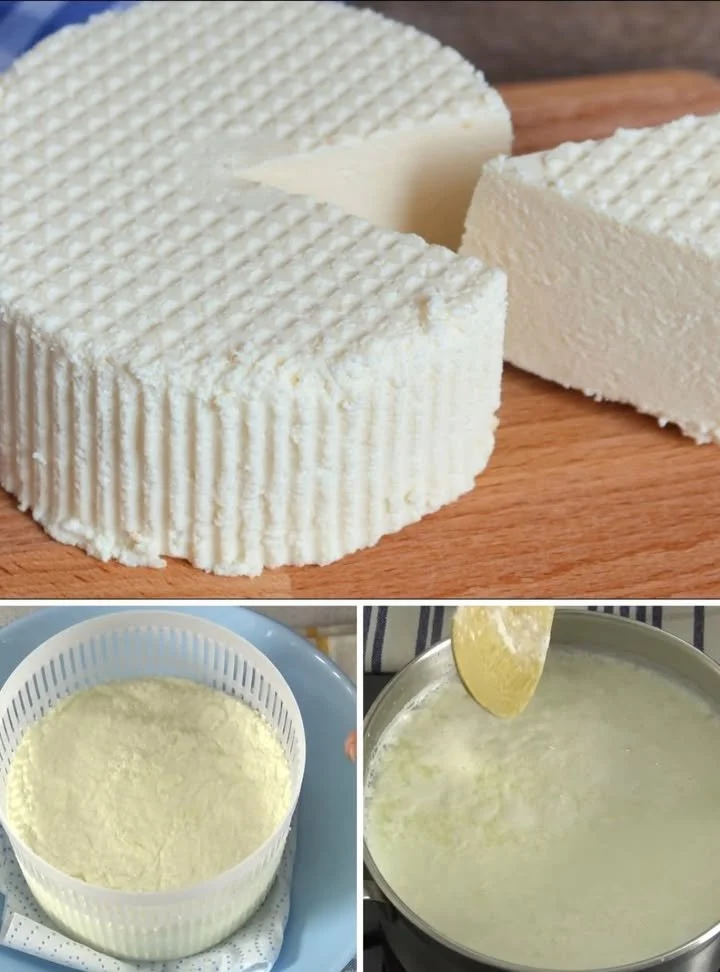Ricetta per fare formaggio fresco con tre ingredienti