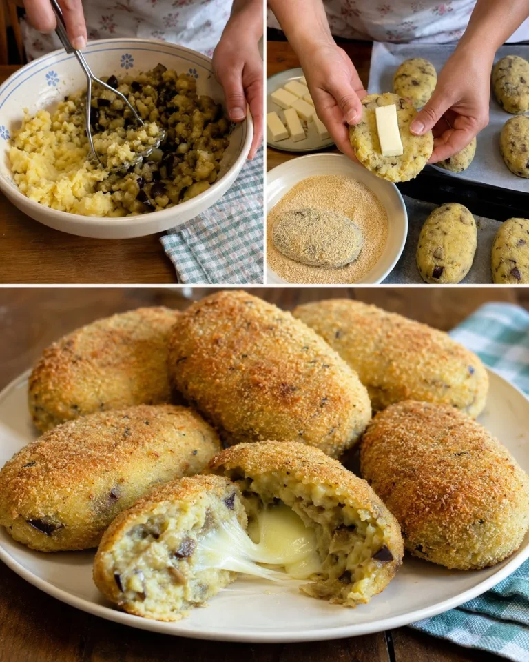 Crocchette di melanzane e patate con scamorza, un piatto gustoso e croccante