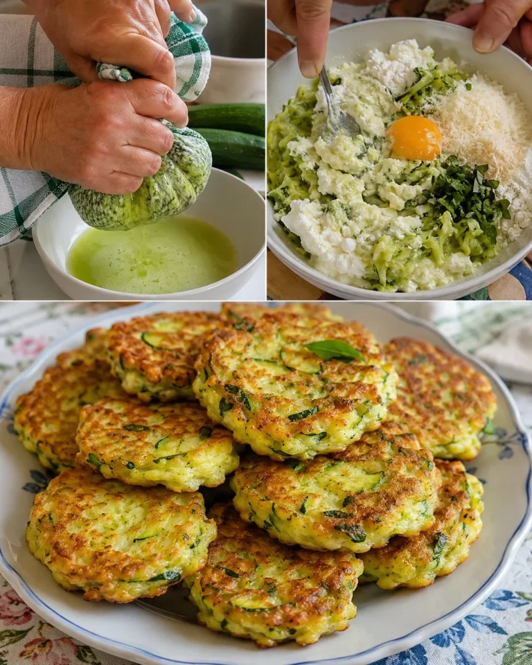 Frittelle di zucchine e ricotta pronte da gustare