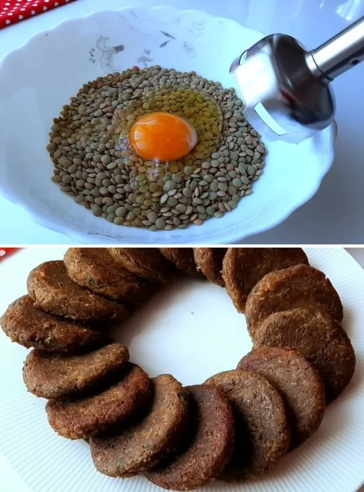 Piatto di lenticchie verdi cucinate in modo gustoso e salutare
