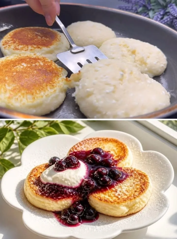 Pancakes proteici senza zucchero serviti con frutta fresca