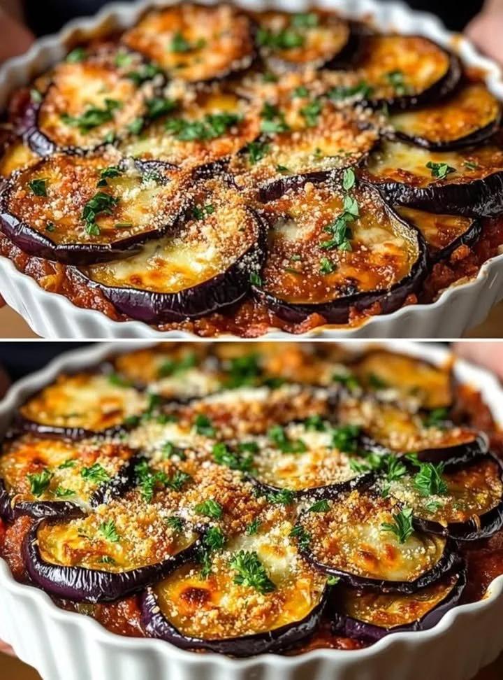 Melanzane salsiccia e vino secondo tradizionale della nonna