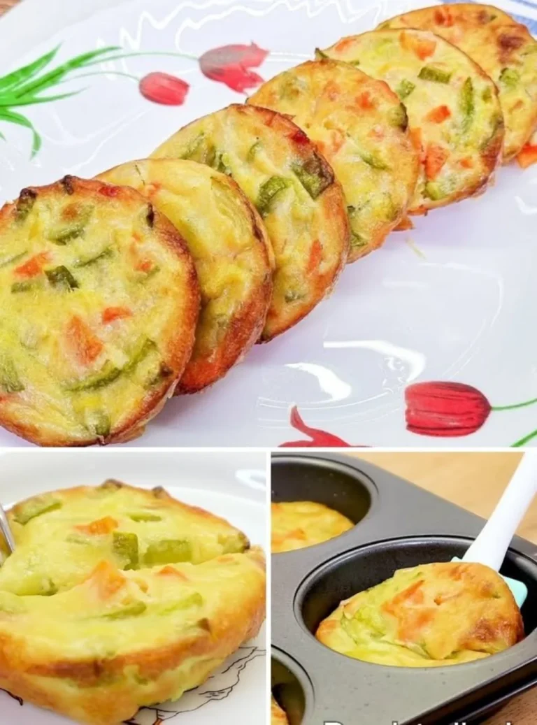 Torta di verdure con carota, zucchina e uovo pronta per essere servita.