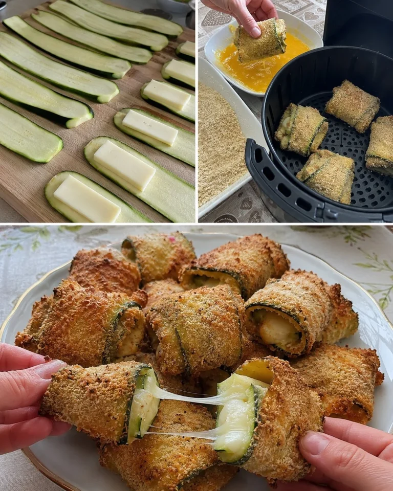 Zucchine ripiene impanate cotte in friggitrice ad aria