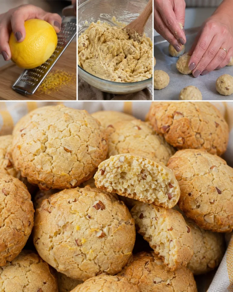 Biscotti al limone e mandorle senza burro, dolce leggero e fresco