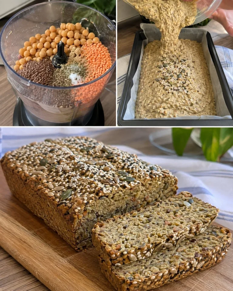 Pane di ceci e lenticchie fresco e gustoso, ideale per pasti sani.