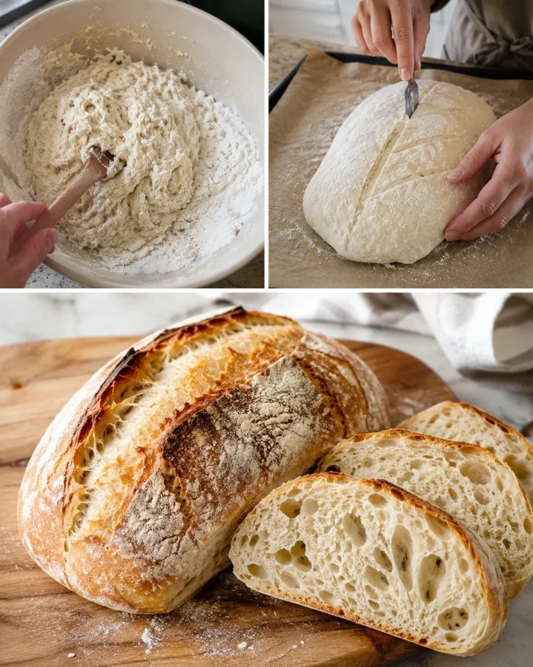 Pane bianco croccante senza impasto, ricetta facile e veloce