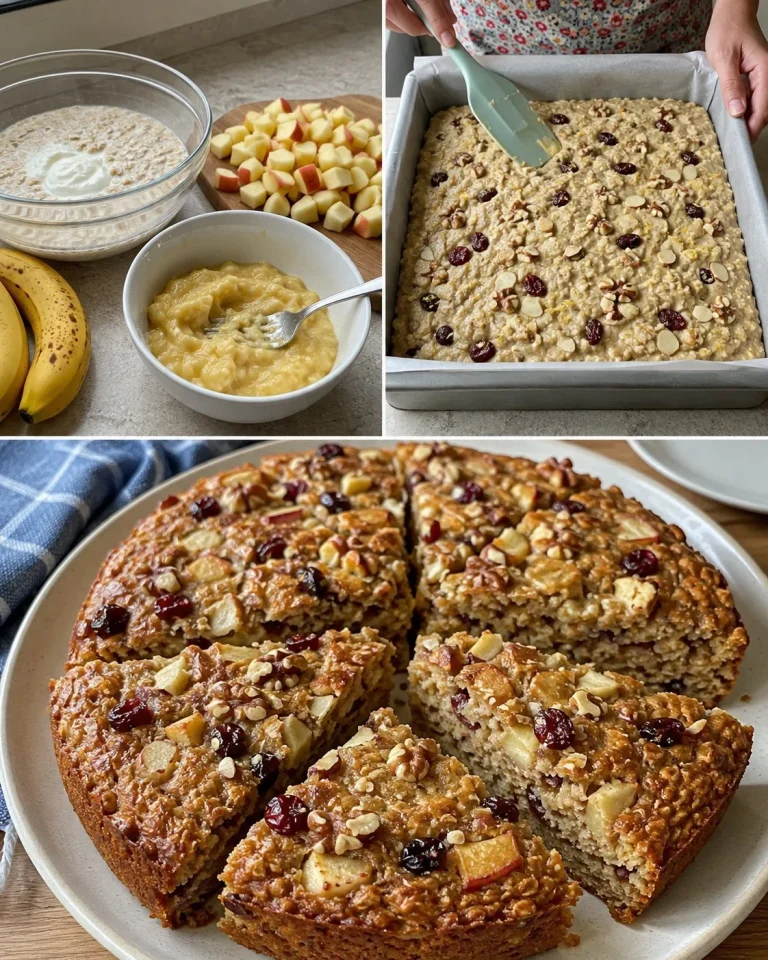 Torta di avena senza glutine, ideale per una colazione sana e nutriente