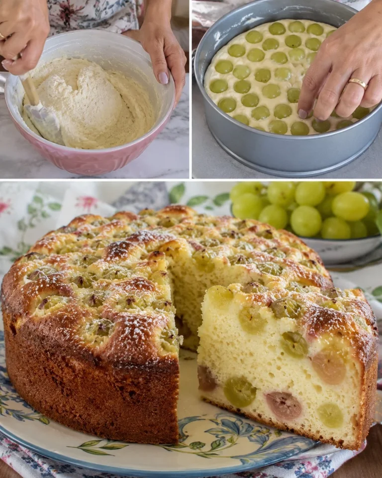 Torta soffice con uva e ricotta, dolce perfetto per ogni occasione
