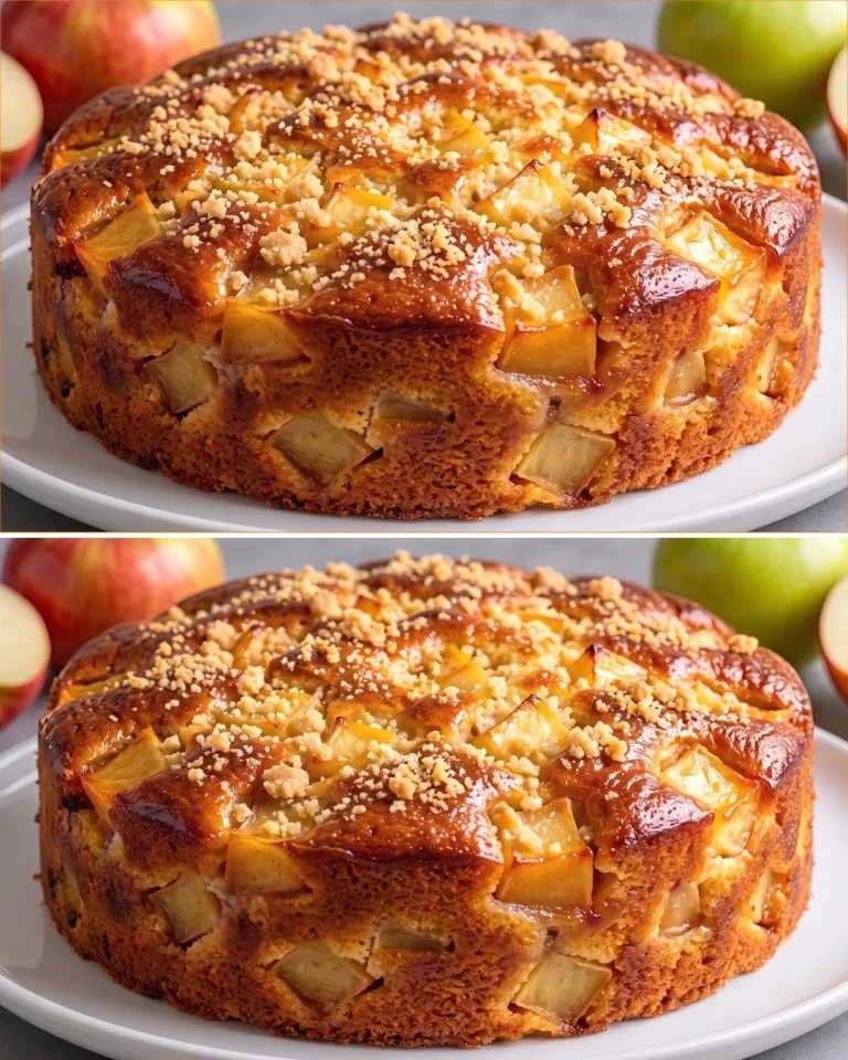 Torta di mele tedesca cremosa e soffice con mele fresche