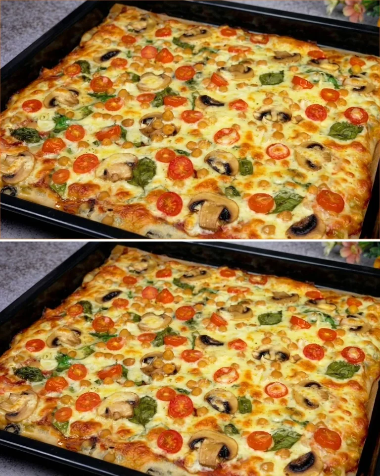 Pizza verdure senza impasto, ricca di sapore e sorprendente per la famiglia.